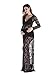 Yomoko Women Sexy Deep V-Neck Lace Maternity Photography Maxi Dress