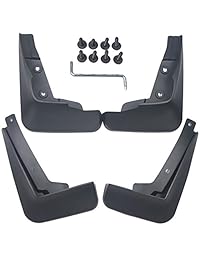 biosp Moldeado Guardabarros Guardabarros Guardabarros Cubierta PP 4pcs para Chevrolet Chevy Cruze 2017 2018 Up, Negro