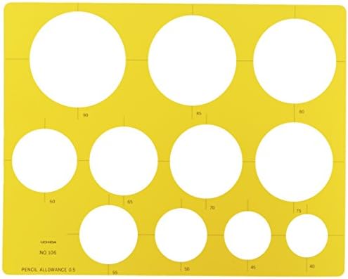 Uchida template No.106 yen ruler 1-843-0106 (japan import)
