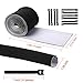 Cable Management Sleeves, ENVEL Neoprene Cord Organizer with Free Nylon for TV USB PC Computer Network Wires (118 inches) DIY by Yourself, Adjustable Black and White Reversible Wire Hider