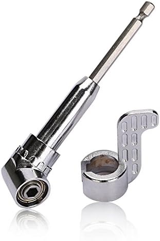 LESOLEIL 105 Degree Right Angle 1/4 Inch Hex Attachment Screwdriver Bit with Holder