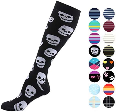 YOLIX Compression Socks Women and Men 20-30 mmHg - 1/4/6 Pairs Best Knee High Stocking for Travel, Sports, Pregnancy, Medical, Nursing, Flight