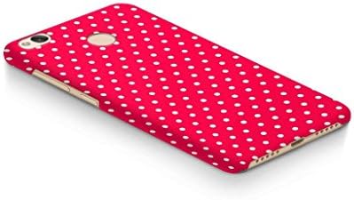 Cover Affair Designer Polka Dot Printed Slim and Lightweight Back Cover Case for Xiaomi Redmi 4(Red)