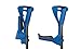 ErgoTech Lightweight Forearm Crutches By FDI (Size: 4'4-6'7) 1 Pair/2 Crutches Blue