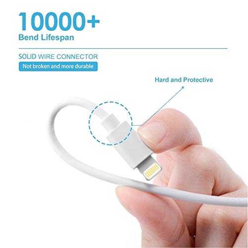 Lightning Cable, Quntis 3Pack 6FT Lightning to USB A Cable Certified