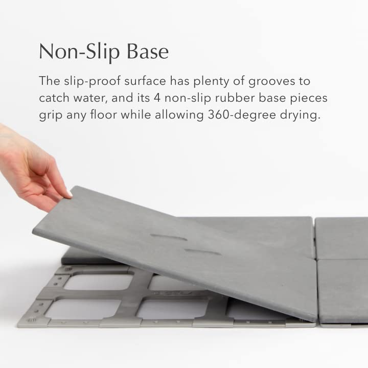 Dorai Home Large Bath Stone Luxury Bathmat Instantly Removes Water