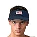 Tirrinia Men American Flag Sports Tennis Golf Sun Visor Hat Patriotic Women Polo Sun Cotton Twill Embroidered Adjustable Closure Cap