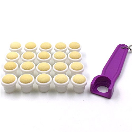 Tapp Collections Bingo Dauber Plain Tips 20-pk and EZ Lift Dauber Tip Removal Tool - Purple