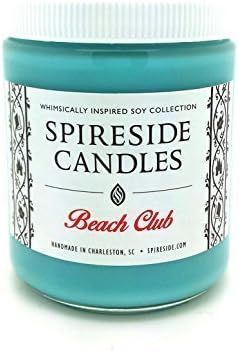 Beach Club Candle - Spireside Candles - Disney Candles - Scented Soy Candle, 8 oz Jar