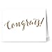 Note Card Cafe Congratulations Cards with Kraft White Envelopes | 36 Pack | Glitzy Congrats | Blank Inside, Glossy Finish | Set for Greeting Cards, Graduations, Promotions, Baby Showers