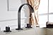 Aquafaucet Waterfall 8-16 Inch Oil Rubbed Bronze 3 Holes 2 Handles Widespread Commercial Bathroom Sink Faucet
