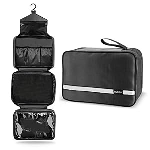Toiletry Bag for Men & Women | Large Toiletry Bags for Traveling | Hanging Compact Hygiene Bag with 4 Compartments…