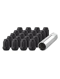 Tuercas de llantas DPAccessories LCS3N8H 2  04PAR para autos, Negro