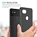 Google Pixel 2 XL Case, Maxboost [mSnap] Thin Cases [Perfect Fit] [Black] EXTREME Smooth Surface with Anti-Slip Matte Coating for Excellent Grip Hard Protective PC Covers For Google Pixel 2 XL (2017)