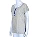 Orangeskycn Women Loose Casual Button Blouse T Shirt Tank Tops (XL)