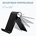 Fynix 2 Pack Cell Phone Stand, Adjustable Foldable Phone Stand Holder Cradle Compatible iPhone X 8 7 6 6s Plus Se 5 5s 5c iPad, Galaxy Smartphone Tablet E-Reader, Black