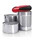 Electric Can Opener, Batteries Operated Smooth Soft Edge with One-Touch Start Automatic Can Opener for Arthritis Individuals, Seniors, Chef's Best Choice（2*AA Batteries not included）