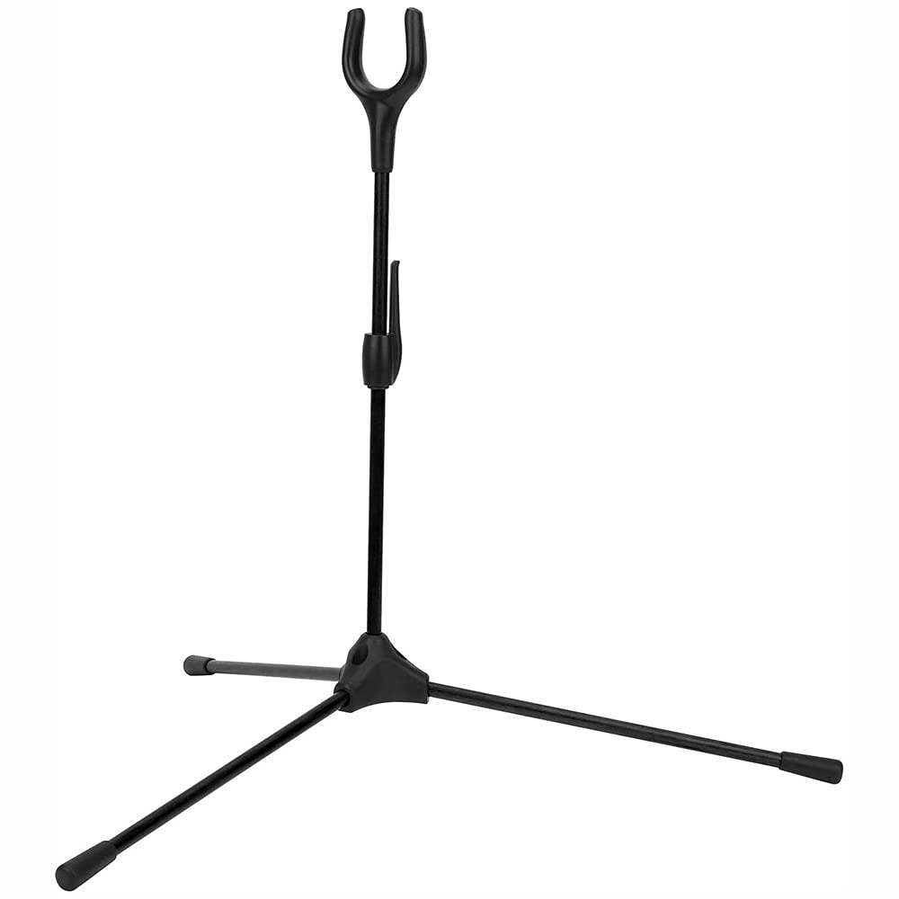 ANCLLO Archery Bow Stand - Recurve & Compound Bow Holder - Lightweight & Portable - Easy Setup & Take Down - Modern Design - Auk1455