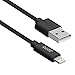 Lightning Cable, [Apple MFi Certified] JOTO Lightning to USB Cable (6.6ft 2m long), Data Sync Charge Cable for iPhone 6S 6 Plus 6, iPad Pro, Air 2, mini 4, iPod touch 5 6th gen, nano 7th gen (Black)
