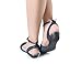 MaxMuxun Womens Shoes Cut Out Cage Closed Toe Flat Sandals