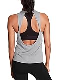 Mippo Workout Tops for Women Cute Yoga Tops Open