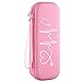 BOVKE Travel Carrying Case Compatible With 3M Littmann Classic III, Lightweight II S.E, MDF Acoustica Deluxe Stethoscope, Extra Room for Medical Scissors EMT Trauma Shears and LED Penlight, Pearl Pink