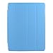 BESDATA Ultra Thin Magnetic Smart Cover for Apple iPad Mini 1st Generation [Wake/Sleep Function] Translucent Back Case + Screen Protector + Cleaning Cloth + Stylus (Sky Blue)