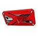 Zizo Static Series Compatible with LG Aristo Case Military Grade Drop Tested with Built in Kickstand LG Fortune Case RED Black