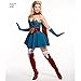 Simplicity D.C. Comics Bombshells 8185 Supergirl Women's Halloween Costume Sewing Pattern for Women in Sizes H5 (6-14)