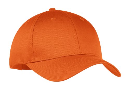 Port & Company Men's Six Panel Twill Cap OSFA Orange