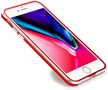 iPhone 8 Bumper Case [ Also Fit for iPhone 7 ] ,CNC Aluminum Alloy Protective Case [ Swrod R Series ] Bumper Frame for iPhone 7 and iPhone 8 (RED)