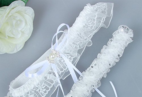 Yunko-1-Pair-Ivory-Lace-Vintage-White-Ribbon-Flower-Prom-Wedding-Bridal-Garter-Belt-Set-with-Bowknot