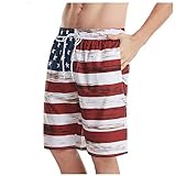 Yowein Faded Glory Swim Trunks Men American Flag
