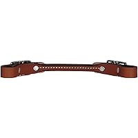 Weaver Leather Bridle Leather Rounded Curb Strap, Rich Brown
