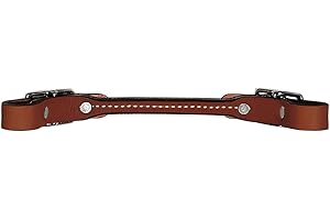 Weaver Leather Bridle Leather Rounded Curb Strap, Rich Brown
