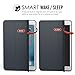 MoKo iPad Mini 4 Case - Slim Lightweight Shell Stand Cover with Translucent Frosted Back Protector for Apple iPad Mini 4 7.9 inch 2015 Release Tablet, Space GRAY (with Auto Wake/Sleep)
