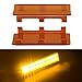 Auto Power Plus Led Light Bar Cover, 8 inch Waterproof Amber Led Spot Fog Light Bar Cover Lens Protective Tail Light Lamp Covers for ATV UTV Boat Trucks 2pcs