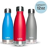 MIRA 12 Oz Stainless Steel Vacuum Insulated Water Bottle | Leak-proof Double Walled Cola Shape Bottle | Keeps Drinks Cold for 24 hours & Hot for 12 hours | 12 Oz (350 ml)