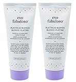 Evo Fabuloso Platinum Blonde Colour Intensifying Conditioner 8.5 oz ( 2 Pack)