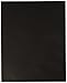 School Smart 2-Pocket Folders, Black, Pack of 25