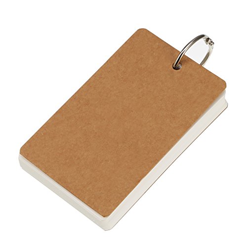 image for Pangda 250 Pieces Card Kraft Paper Study Cards Unruled Colored Pages w