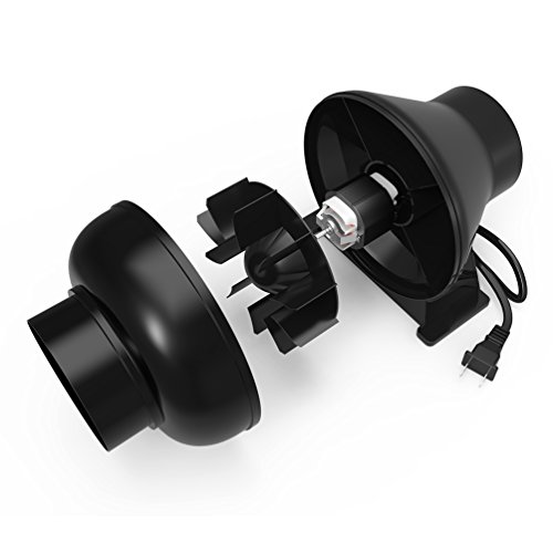 image for Growneer 4 Inch 195 CFM Inline Duct Fan, HVAC Mixed Flow Energy Effici