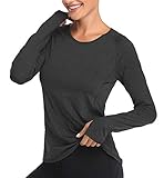 VUTRU Women’s Long Sleeves Workout T Shirt Breathable Sports Running Yoga Tops w Thumb Holes