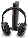 6-in-1 Wireless Headphones for TV Laptop MP3 Players - Built in Microphone for Internet Chat