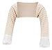 ScratchSleeves | Little Boys' Stay-On Scratch Mitts Stripes | Cappuccino and Cream | 2 to 3 Years