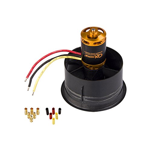 QX-MOTOR 64mm EDF Set 2822 3500KV Motor for RC Airplane by Weyland