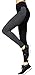 Neonysweets Womens Running Yoga Pants Workout Leggings with Pocket Black Gray M