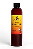 Emu Oil Australian Organic by H&B OILS CENTER Triple Refined Premium Quality Natural 100% Pure 8 oz