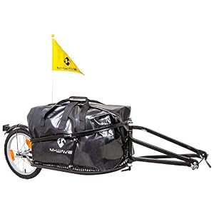 M-Wave Single 40 640081 Bicycle Luggage Trailer Single-Track Yellow