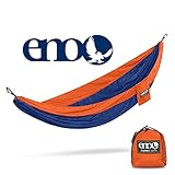 ENO - Eagles Nest Outfitters SingleNest Hammock, Portable Hammock for One, Orange/Sapphire